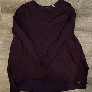 Tahari Women's Purple Crew Neck Sweater